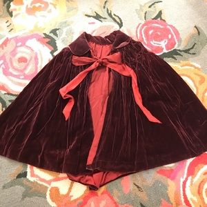 Silk Velvet Victorian style Cape